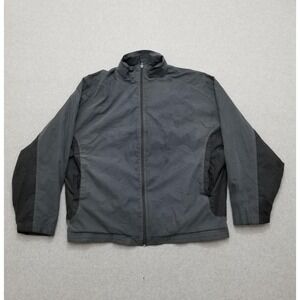 Penguin Jacket‎ Mens XL Gray Black Full Zip Pockets Outdoor